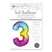 Picture of FOIL BALLOON NUMBER 3 MULTI COLOUR 25 INCH
